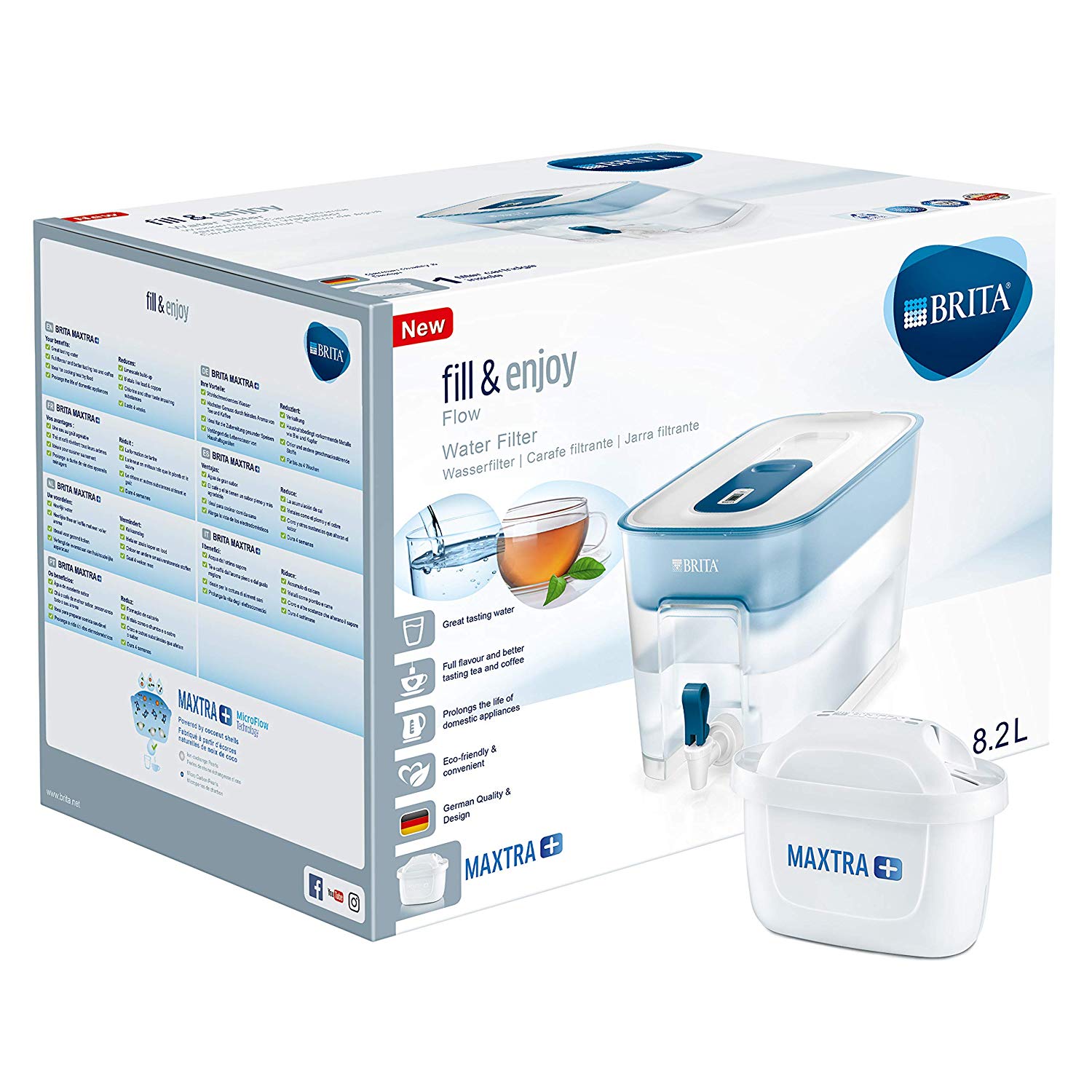 Bình lọc nước Brita 8,2L [ Nhập Đức ]
