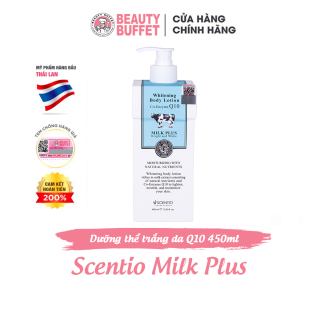 Dưỡng thể dưỡng trắng và trẻ hóa da Beauty Buffet Scentio Milk Plus Q10 400ml thumbnail