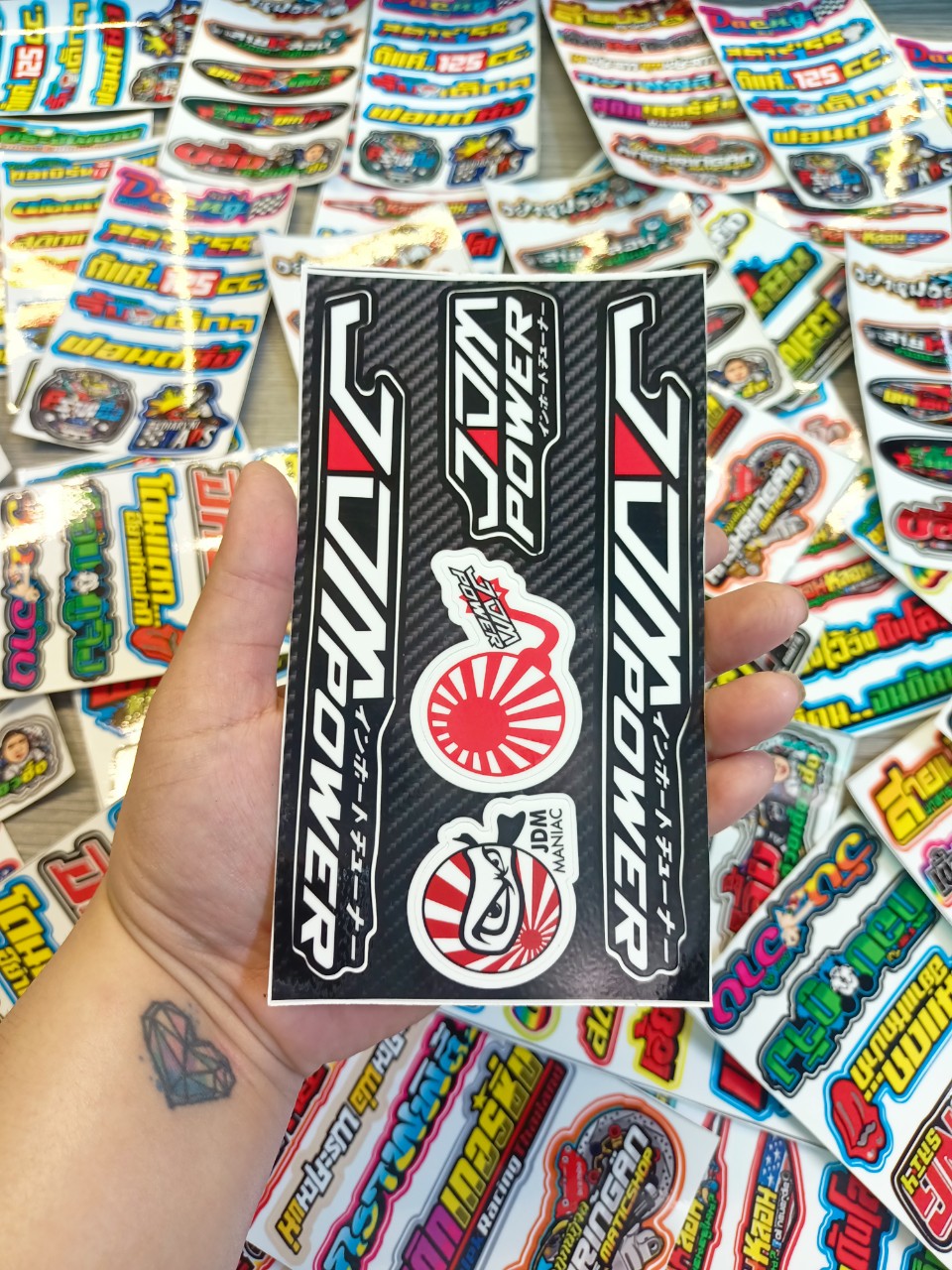 TEM SET STICKER JDM DÁN TRANG TRÍ XE