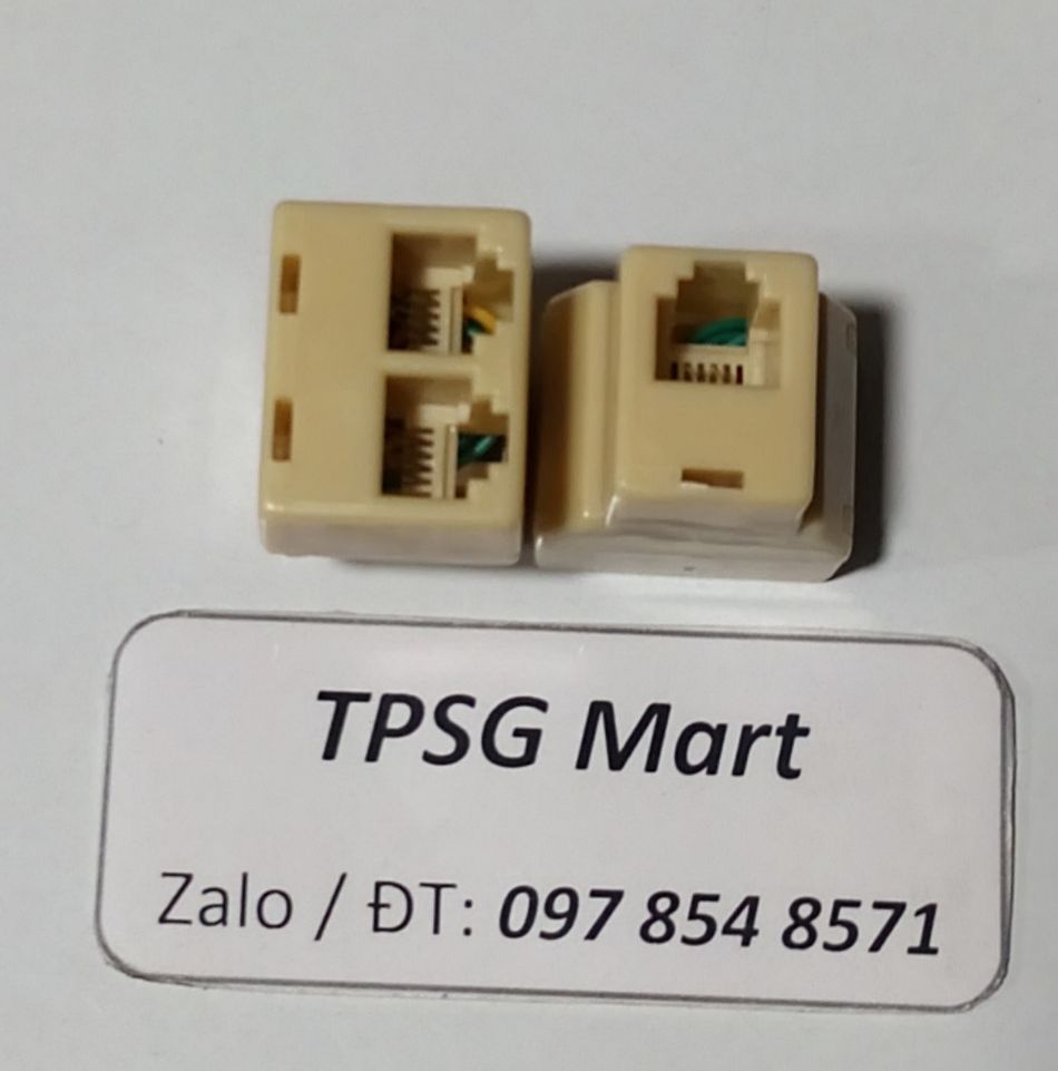 Đầu nối và chia RJ11: 4 Pin (4 line - 4 tim - 4P4C - 4 Pin) (SỬ DỤNG CHUNG RJ11 - 2 TIM)