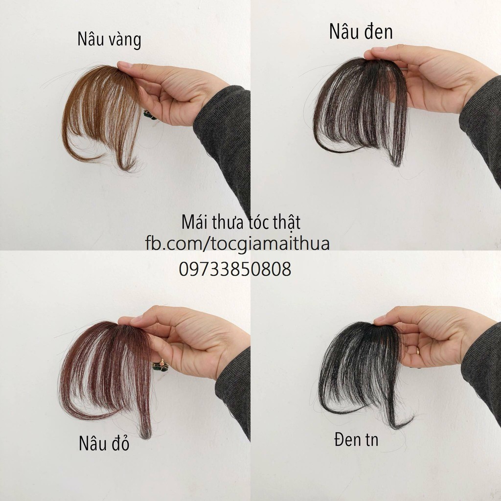 Mái thưa tóc thật dệt tay - hình thật & video