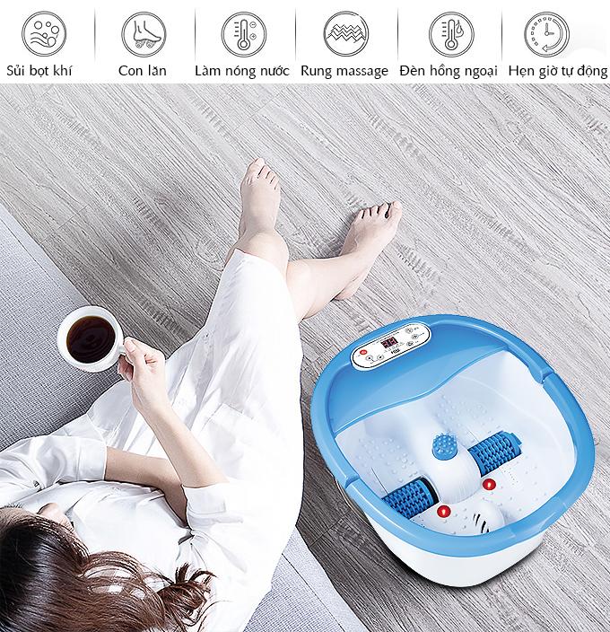 [HCM]Bồn ngâm chân Nhật Bản FUKI FB100 (thế hệ mới con lăn xoay tự động)