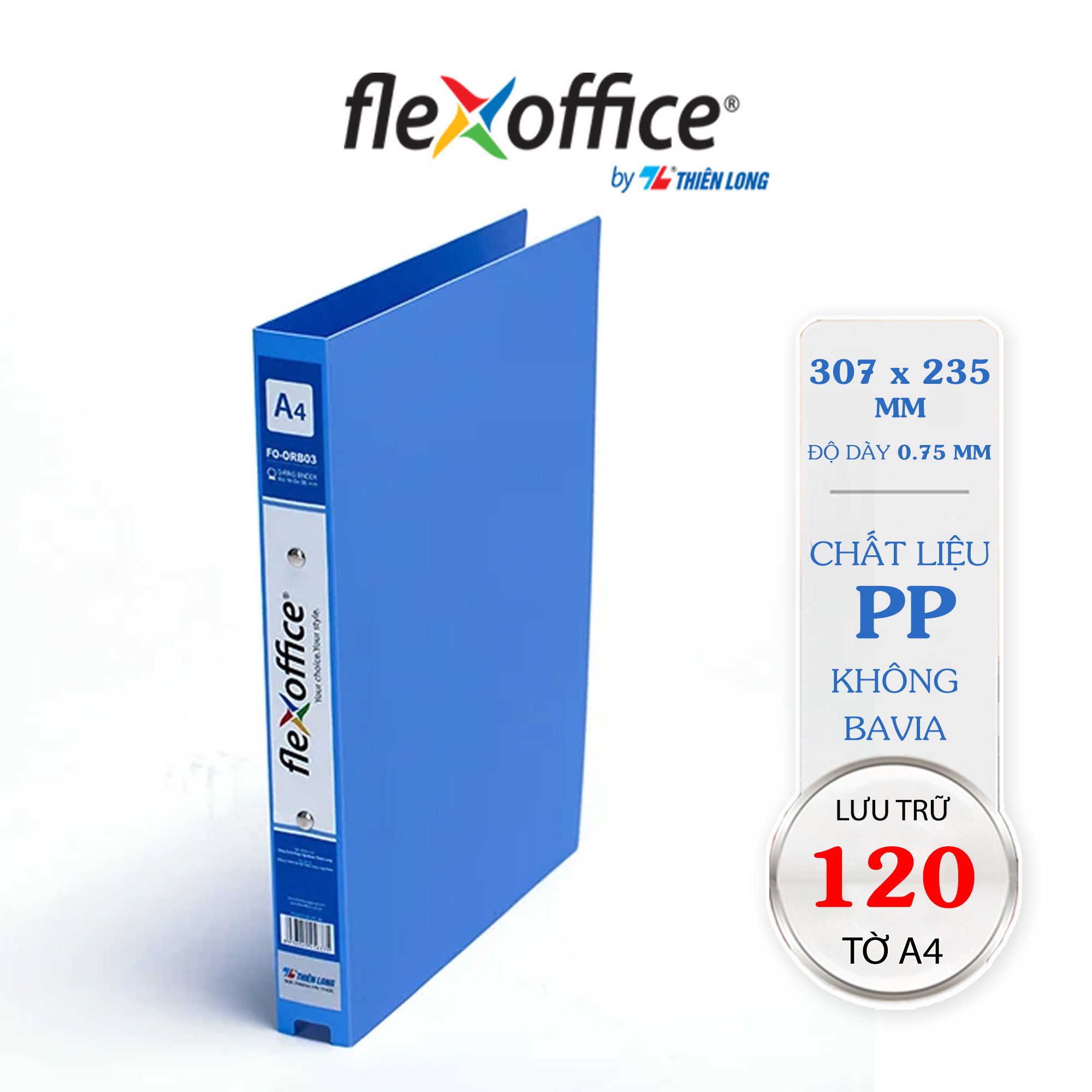 Bìa nhẫn 2-oring 35 flexoffice fo-orb03