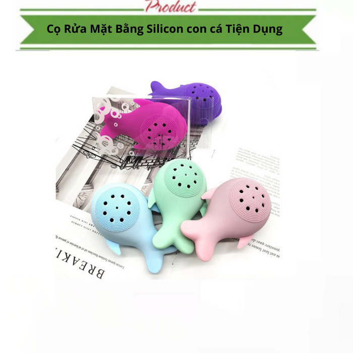 Cọ rửa mặt và massage hình cá siêu dễ thương