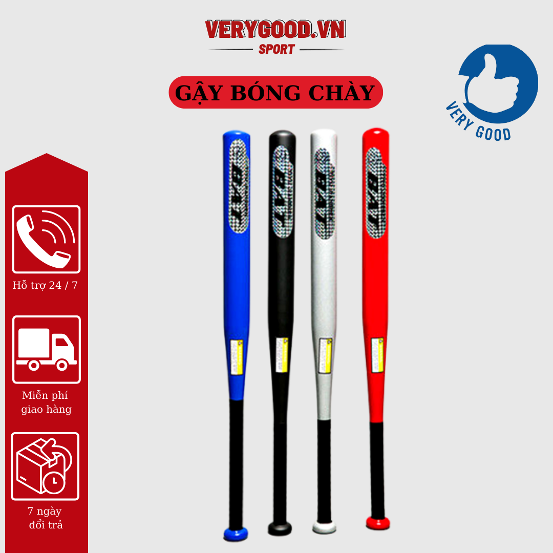 Gậy bóng chày thể thao tu vệ giá rẻ 71cm - 81cm chất liệu kim loại chắc chắn độ bền cao verygood viet nam - gậy bóng chày thể thao - gậy bóng chày tu vệ - gạy bóng chày - gậy bong chày - cây gậy bóng chày
