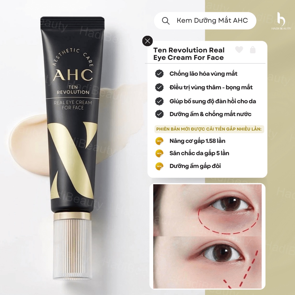Kem mắt AHC Time Rewind Real Eye Cream For Face 12ml