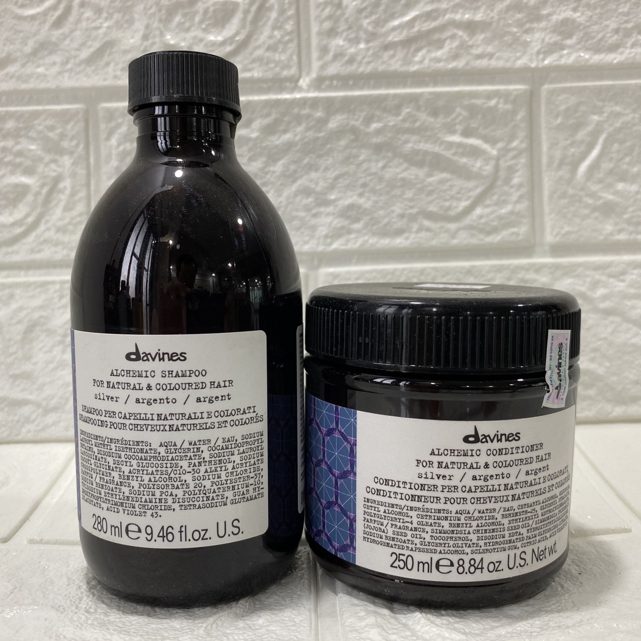 [HCM]Dầu gội xả cho tóc nhuộm sáng Davines Alchemic Silver 280ml  / 250ml