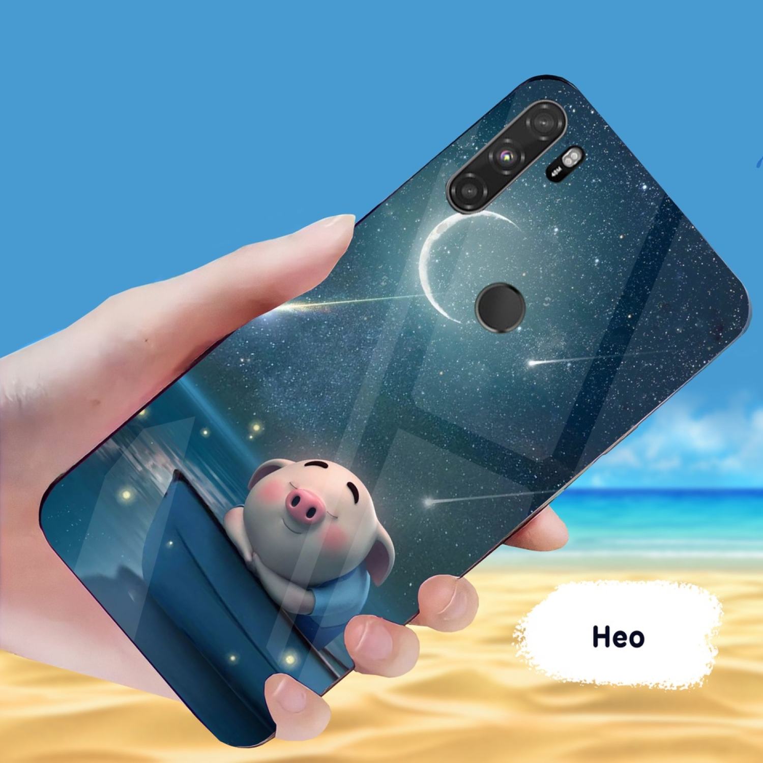 Ốp Lưng Vsmart Active 3 Mặt kính cường lực sáng bóng, cao cấp