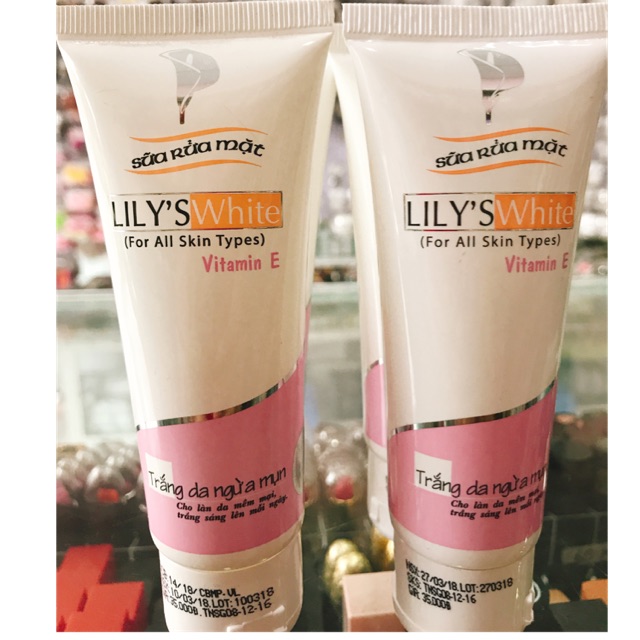 [HCM]Sữa rửa mặt lily’s white cleanser trắng da ngừa mụn