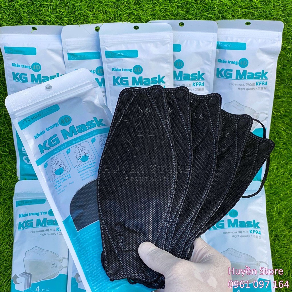Set 50c khẩu trang 4d kf94 unimask kháng khuẩn chống bụi mịn