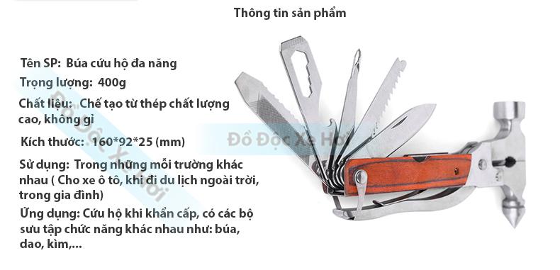 BÚA CỨU HỘ ĐA NĂNG 12 TRONG 1