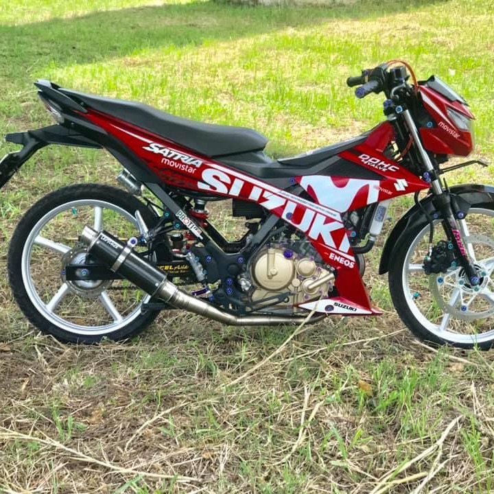 Tem rời Satri Fi Movistar dán xe đỏ