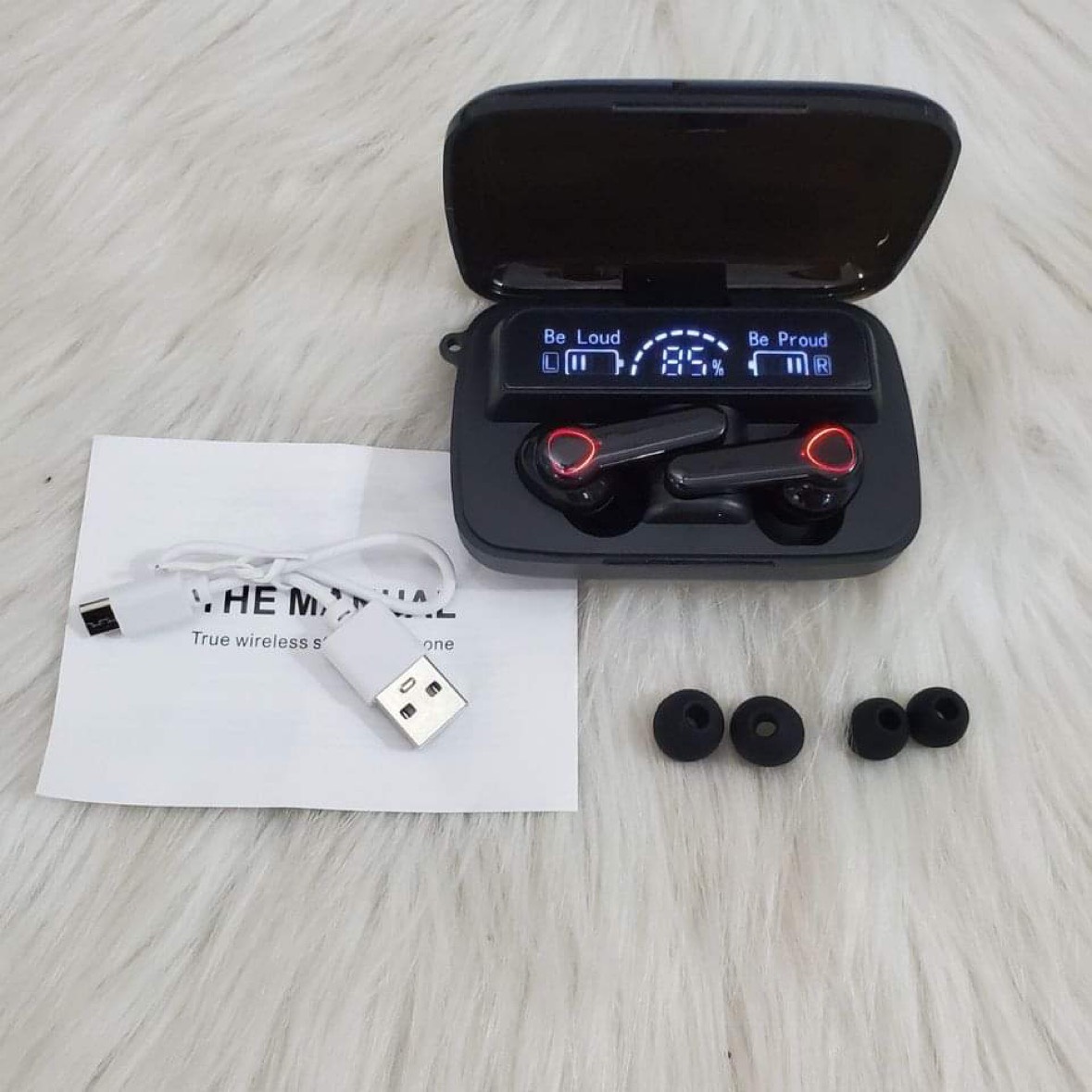 Tai nghe Bluetooth S10 Pro, S10 Plus V5.2 Kiêm Sạc dự phòng