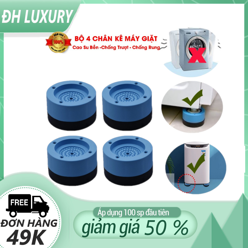 Bộ 4 đế chống rung máy giặt silicon cao cấp