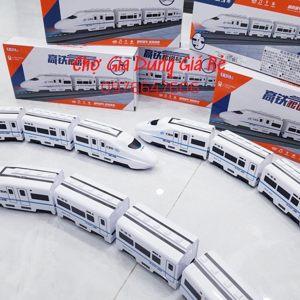 Đồ chơi Tàu Lượn Xe Lửa Siêu Tốc Cho Bé (Tự động chạy tránh chướng ngại vật, có đèn phát sáng và tiếng còi tàu vui nhộn)