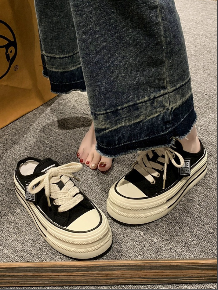Giầy Sneaker nữ đạp gót  ulzzang  2 mầu B11