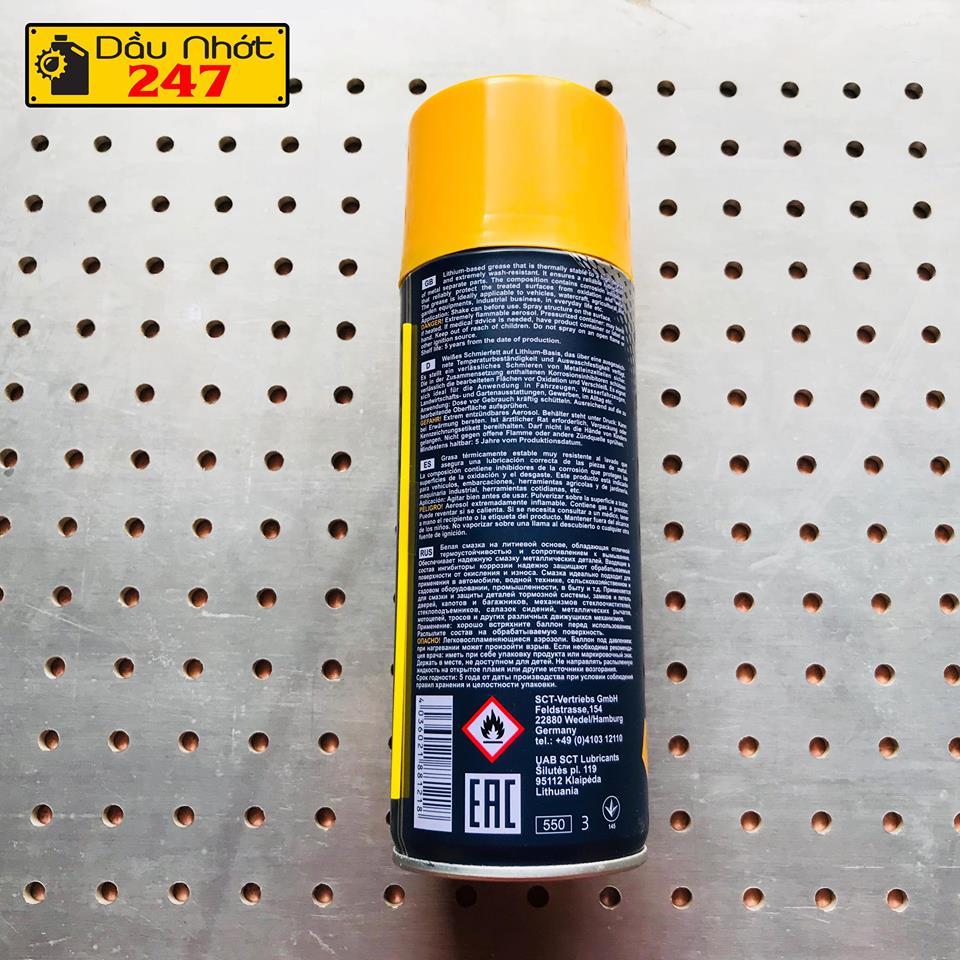 Mỡ bôi trơn Mannol White Grease 8121 450ml