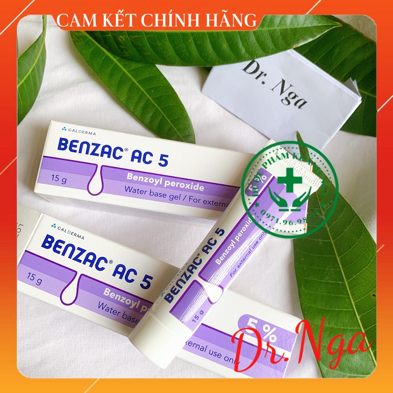 ✅  Kem chấm Mụn Benzac AC 5% / 2.5% (Benzoyl Peroxide) 15g / 60g
