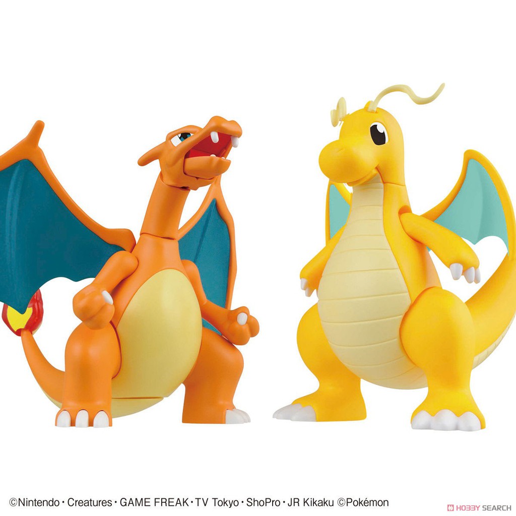 [Hoàn Tiền 10%]Mô Hình Lắp Ráp Pokemon Plastic Model Collection 43 Select Series Charizard Battle Ver & Dragonite Vs Set Bandai