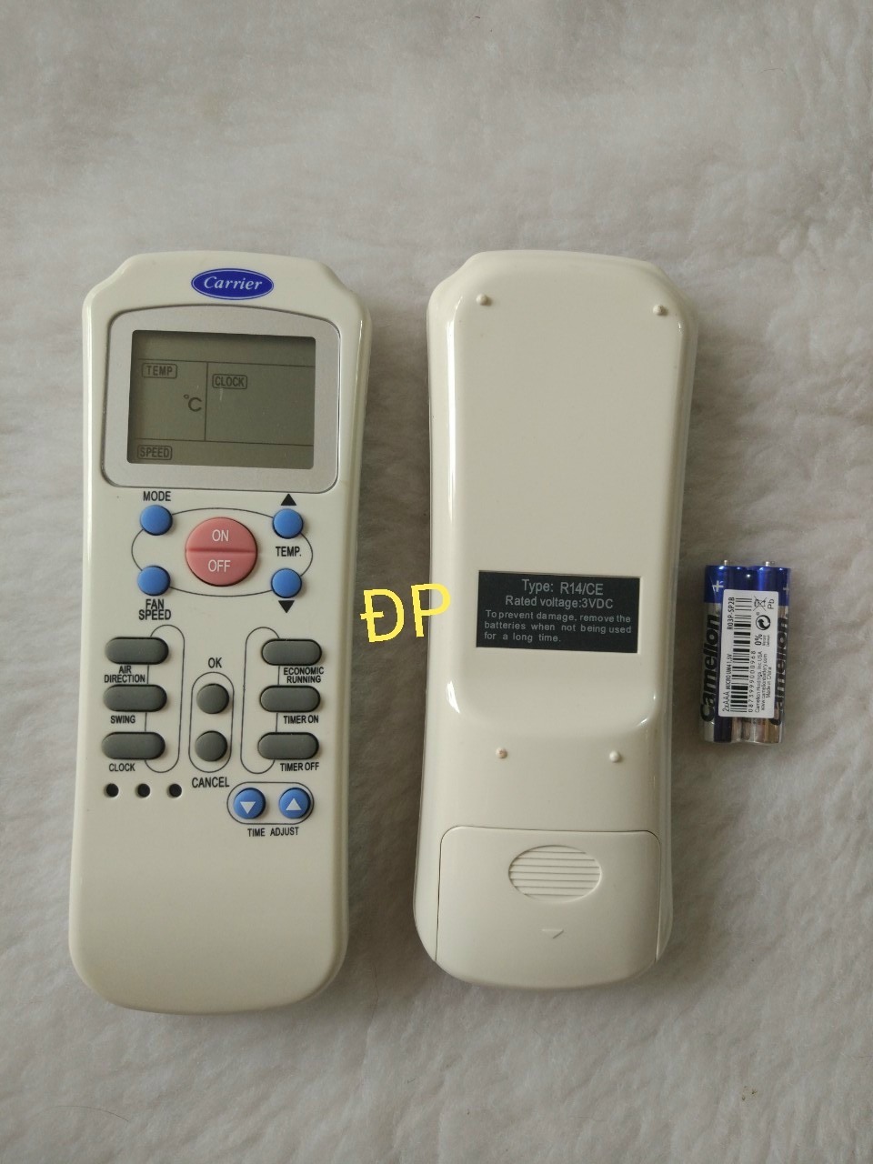 Điều Khiển Máy Lạnh Carrier Nút Hồng ( Hàng Chính Hãng Mới 100% )