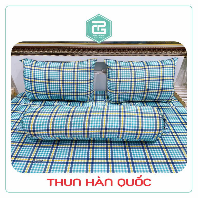 Korean Elastic Bed Sheet Set 4 Pieces (1 Sheet + 2 Pillowcases + 1 Body Pillowcase)