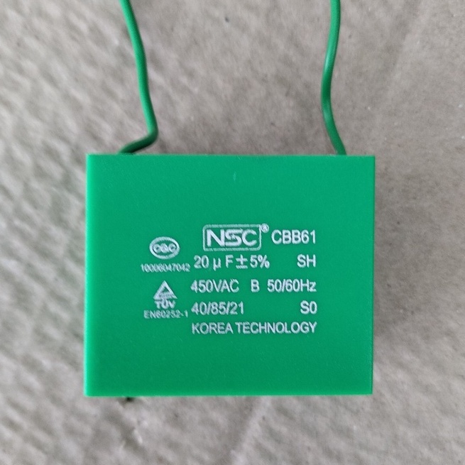 Tụ điện vuông xanh NSC-Hàn Quốc