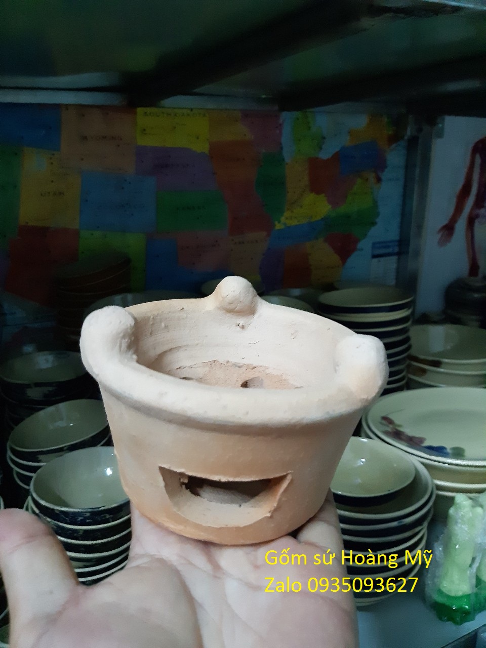 lò đất mini nhỏ cao 7 cm