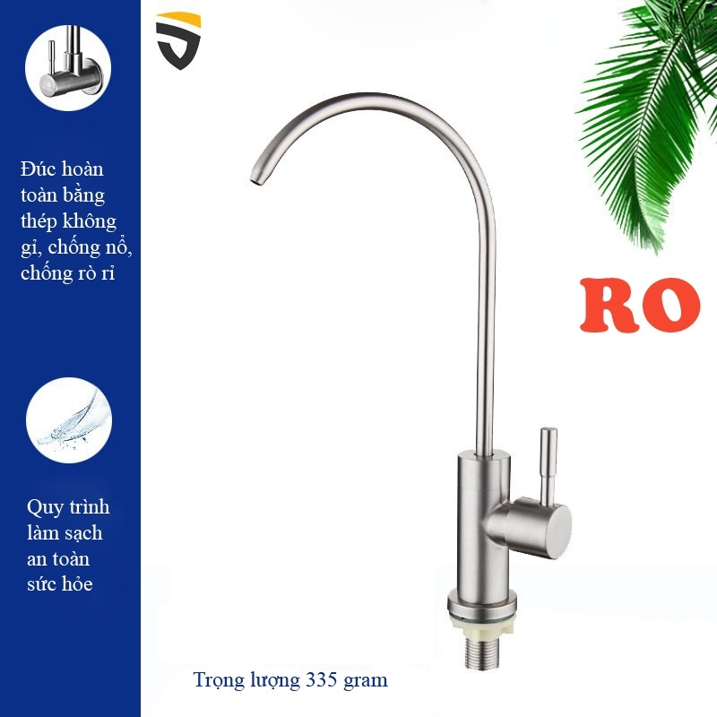 [Tặng kèm dây cấp]Vòi rửa bát thương hiệu Richtree Dòng xả lạnh đơn, chất liệu inox sus 304 chống bám vân tay, chống hoen gỉ, thân vòi  xoay 360 độ dùng cho loại 1-2 chậu, đầu vòi có lưới tạo bọt chống bắn tóe