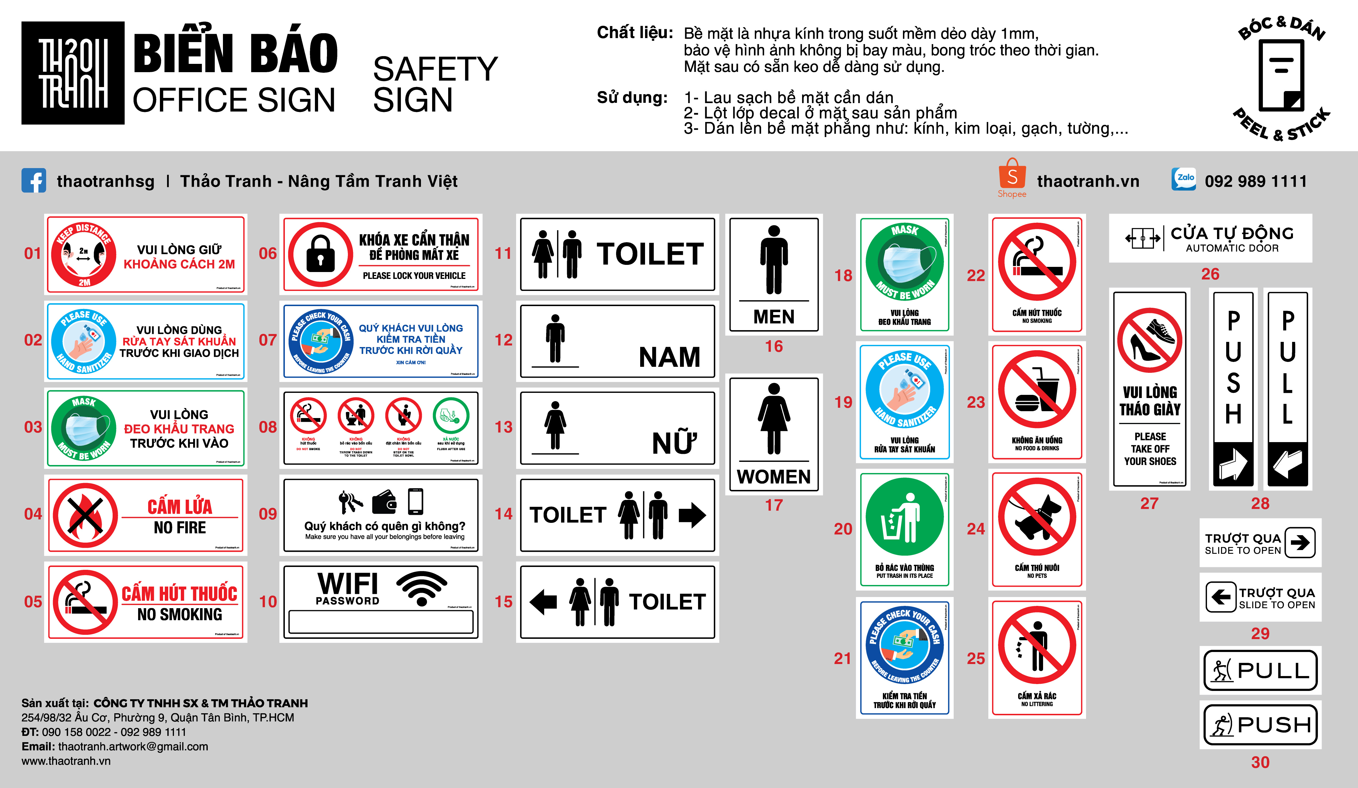 Biển báo Cấm Lửa -No Fire -Decal dán tường dán kính -Tem decal cảnh báo