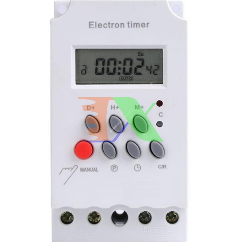 Device electronic timer kg316t-ii 16 mode, ổ plug timer direct load power 5000W