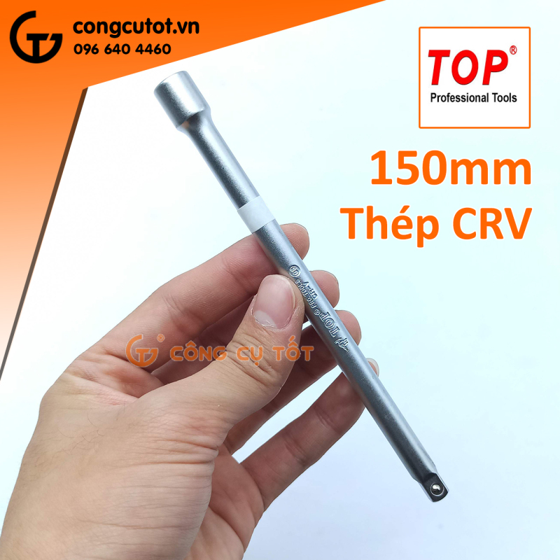 Cần nối vặn tuýp - thanh nối dài tuýp - đầu nối khẩu TOP Đài Loan 1/4 inch dài 150mm