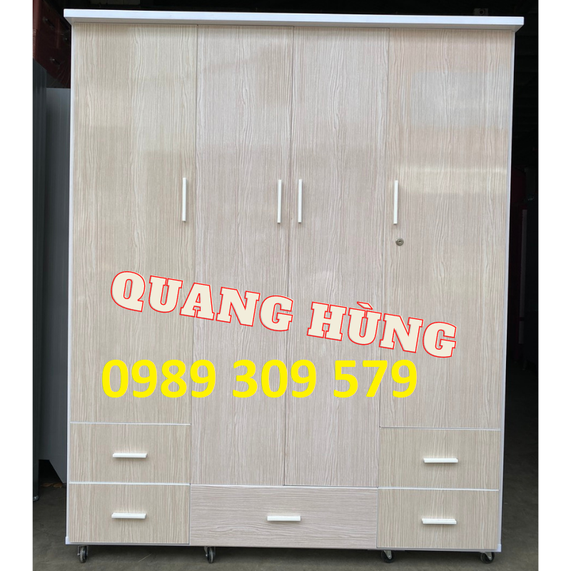 Tủ nhựa đài loan 4 cánh lớn cao cấp hcm