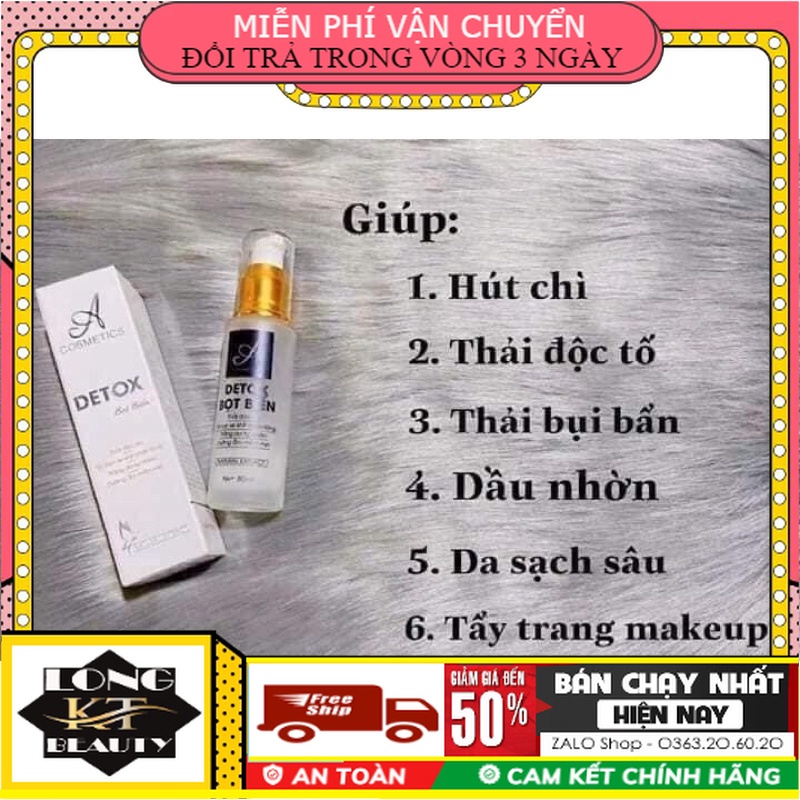 [CHÍNH HÃNG Acosmetics Giá sĩ ]  Detox Bọt Biển Acosmetics Thải độc tố đào thải chì có nhiều trong bụi bẩn lớp make up trang điểm son phấn kem Làm sạch sâu lcl giúp ngăn ngừa mụn viêm Dưỡng da trắng sáng căng sạch mịn