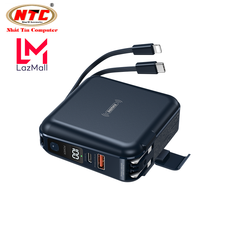 IPH 15 ReMax rpp-145 10000mAh qc3.0 type C pd18w wireless charge 15W wall charger (2 colors) Nhat tin authorized store