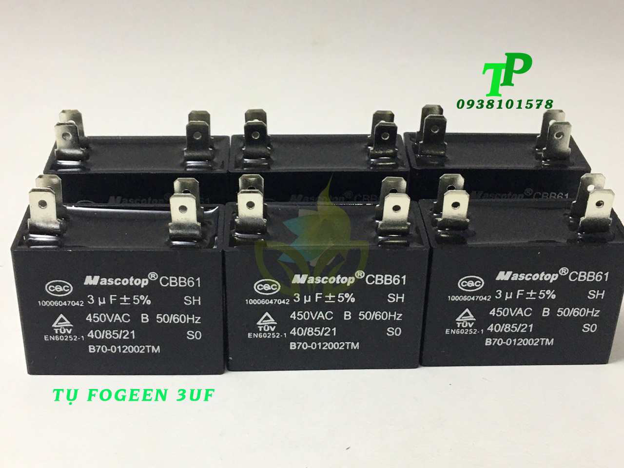 Tụ 3UF Mascotop CBB61