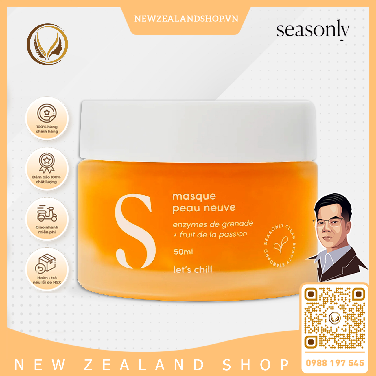 Mặt nạ tẩy tế bào chết Seasonly Masque Peau Neuve 50ml