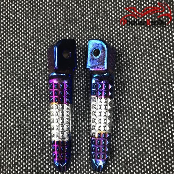 Gác chân xe máy YMH màu titan một cặp