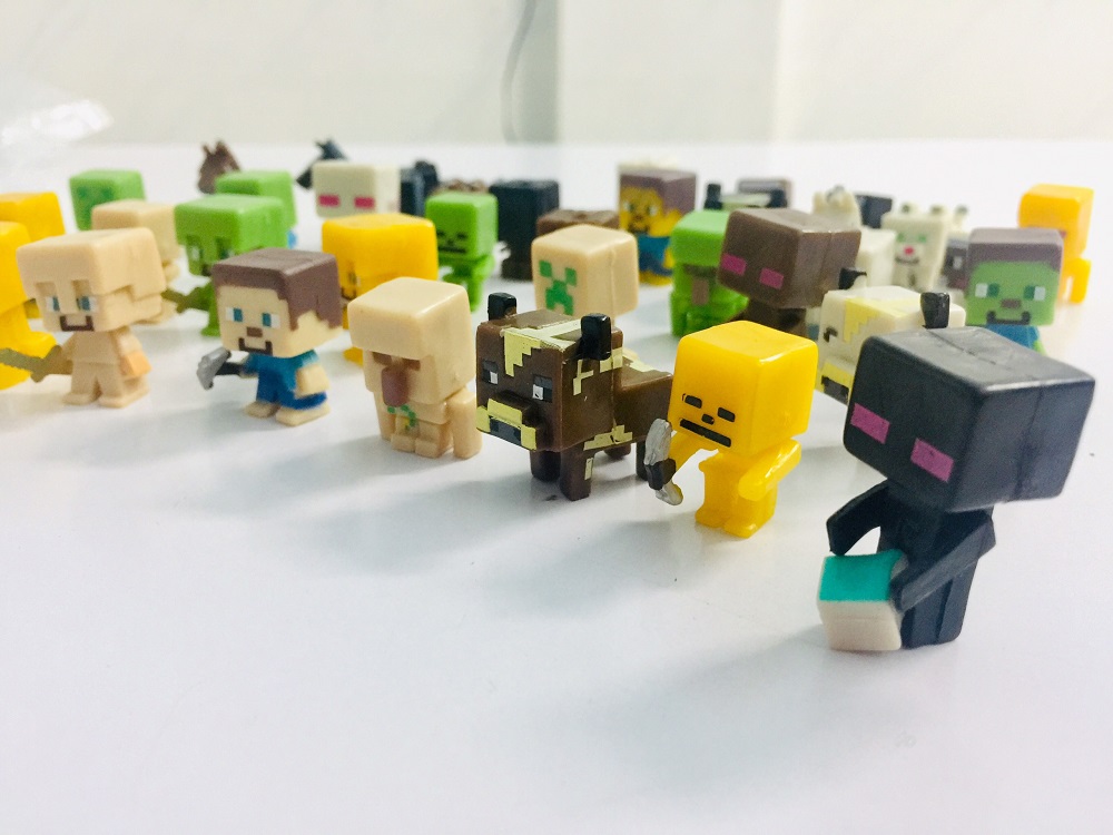 random 10 nhân vật minecraft mini figure