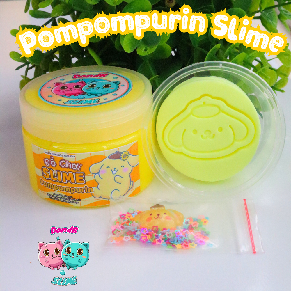 [Hot Trend] DIY Pompompurin/ Đồ Chơi Slime Sanrio/ Kèm Charm Sanrio/ Slime Basic và Đất sét Dễ Thương