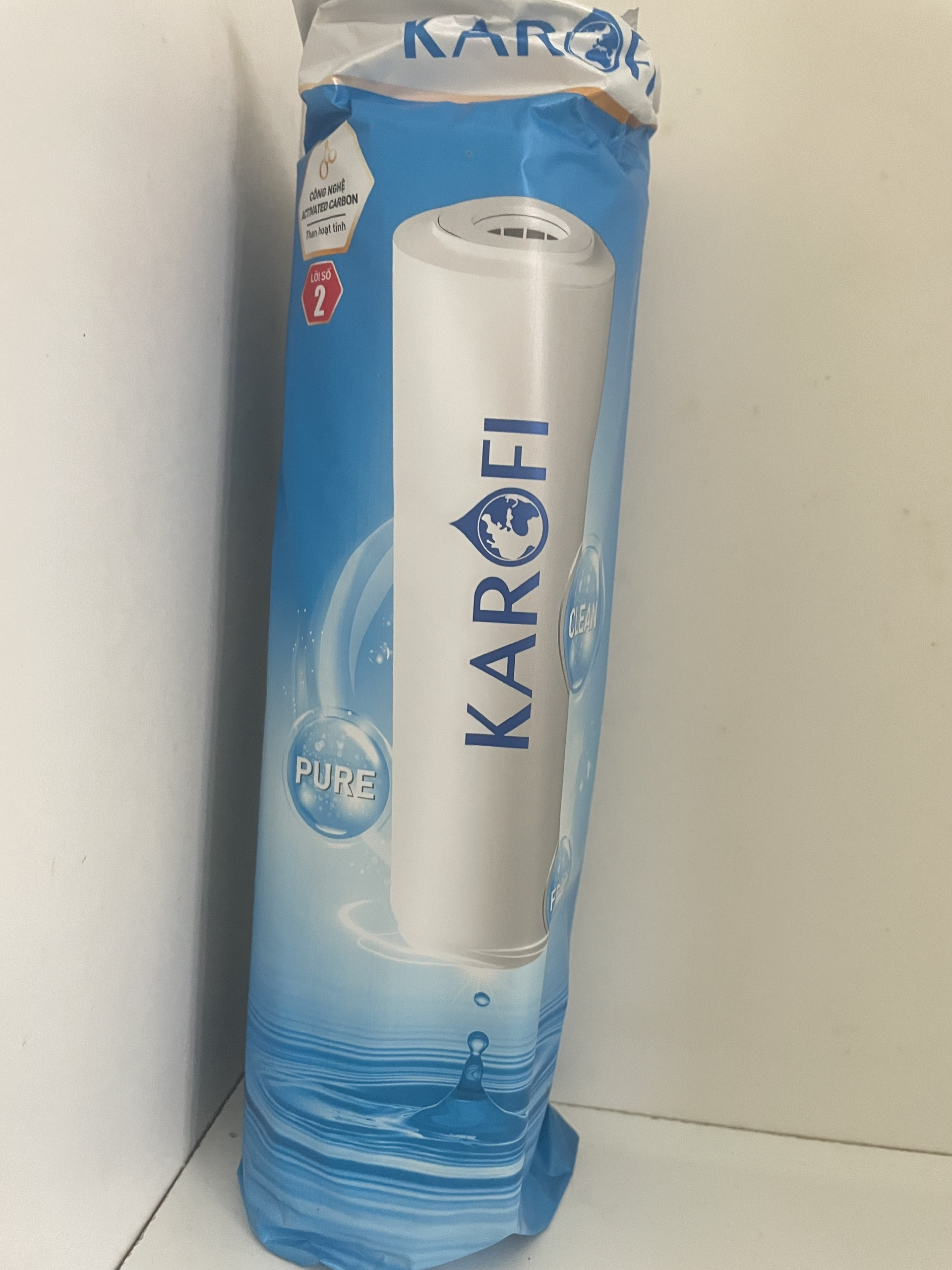 (HCM) Lõi Lọc Nước Karofi Số 2 OCB, Loại 10 Inch - (Dùng Trong Các Máy Lọc Nước RO)