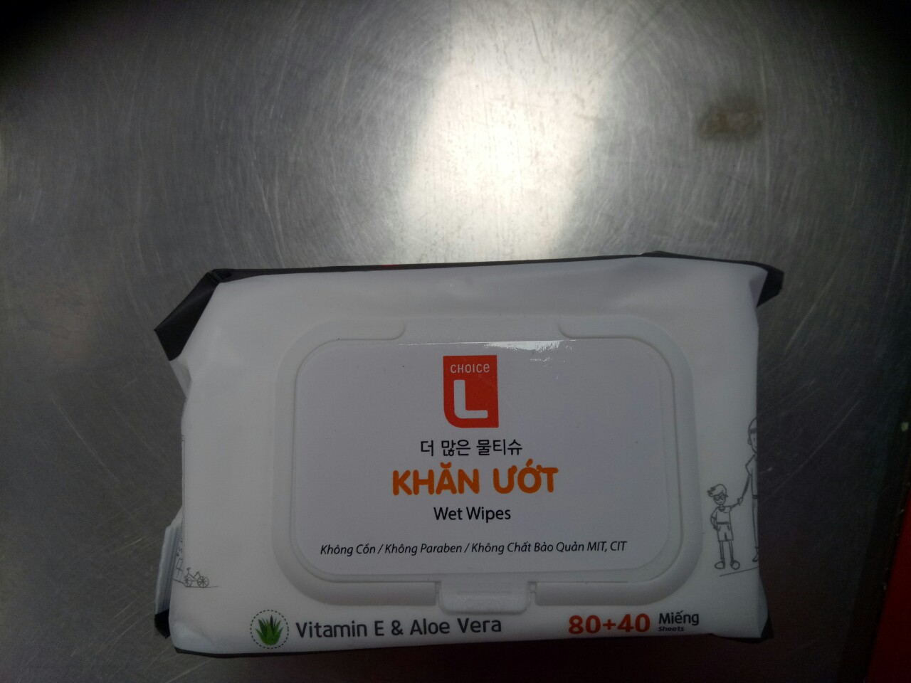 [flashsale]Khăn ướt cực đã Choice L 120 miếng