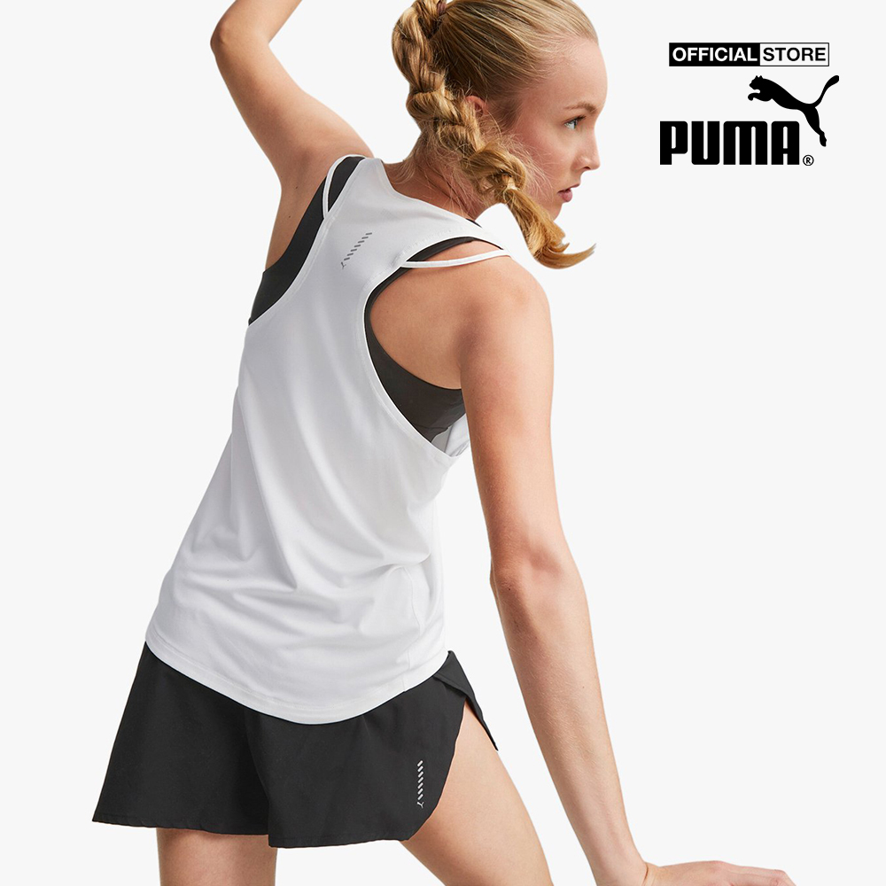 PUMA - Áo ba lỗ thể thao nữ Fit EVERSCULPT Run CLOUDSPUN 523270-02