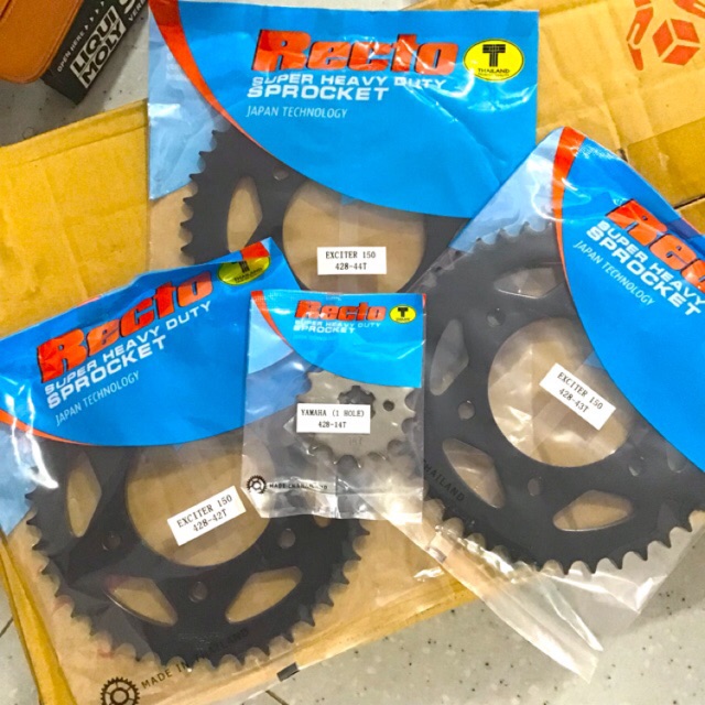 Exciter 150 Nhông Dĩa recto Size N 13T 14T 15T 16T - D 41T 42T 43T 44T 45T Recto