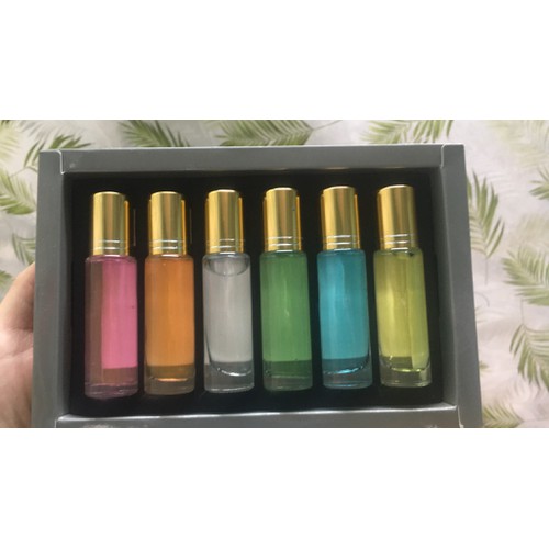 Set 6 chai nước Hoa Pháp mini nam nữ ( Dạng Lăn )