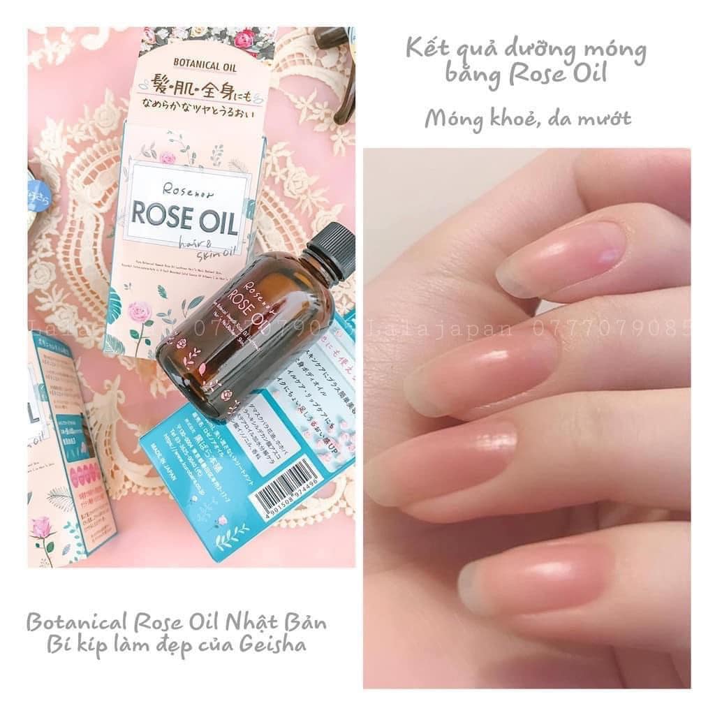 Dầu Dưỡng Tóc Móng Và Body Botanical Rose Oil Nhật 60ml