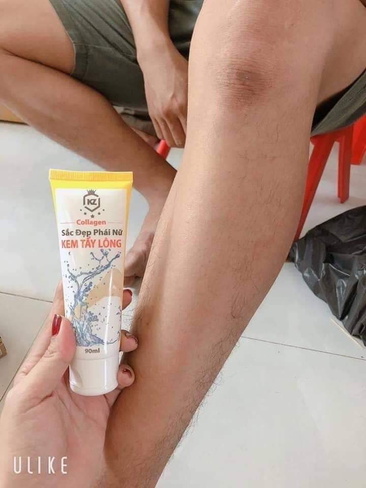 Kem tẩy lông collagen KZ 90ml - Siêu sạch