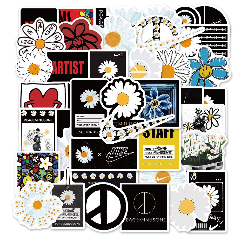 [HCM]Sticker hình dán hoa cúc G-Dragon siêu hot