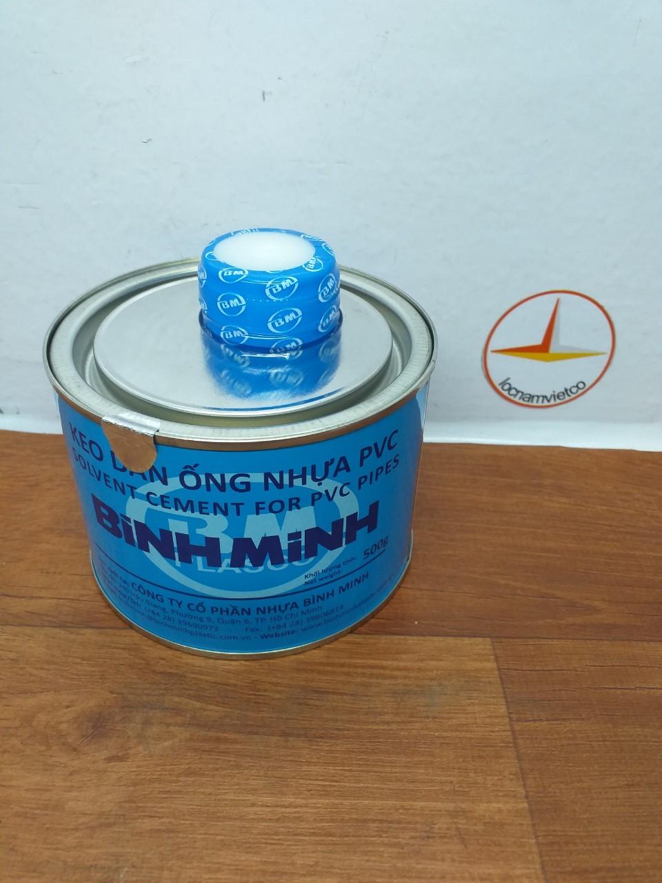 Keo dán ống nhựa PVC Bình Minh 500G