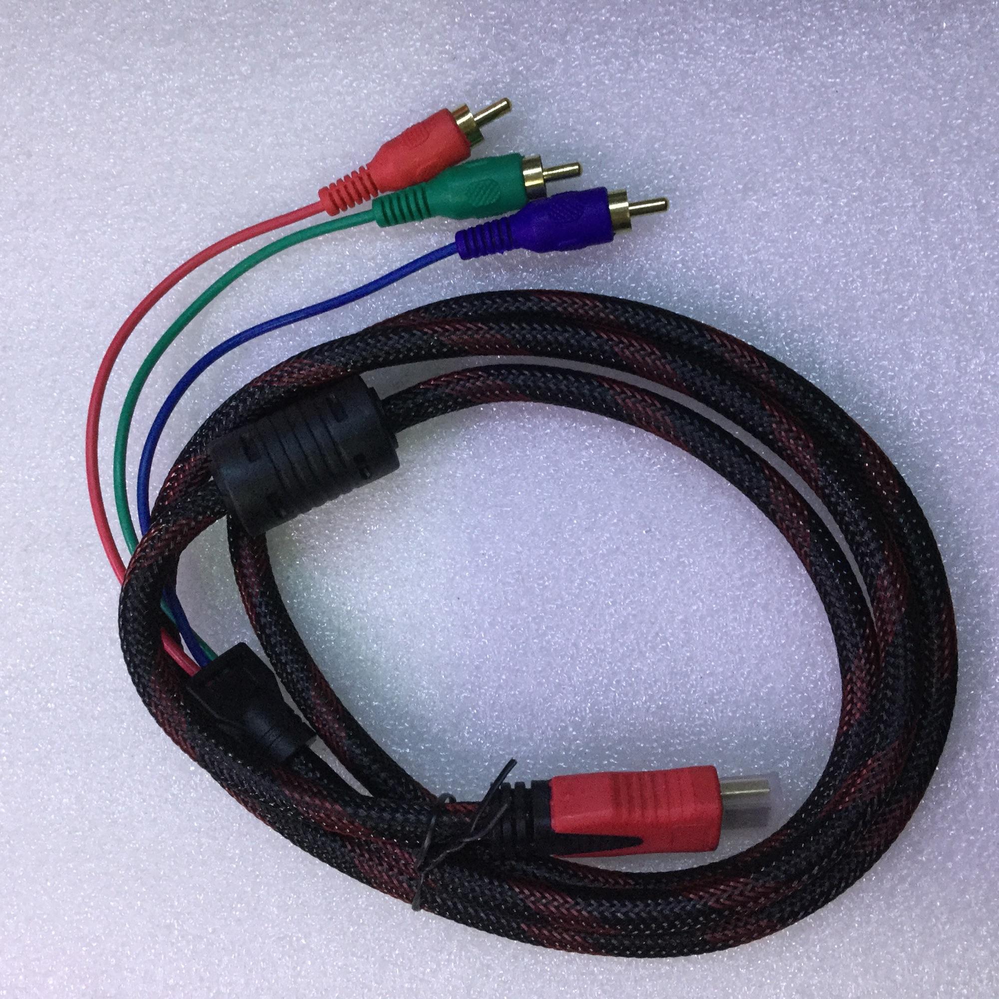 Dây cáp chống nhiễu HDMI ra 3 RCA /1.5 mét