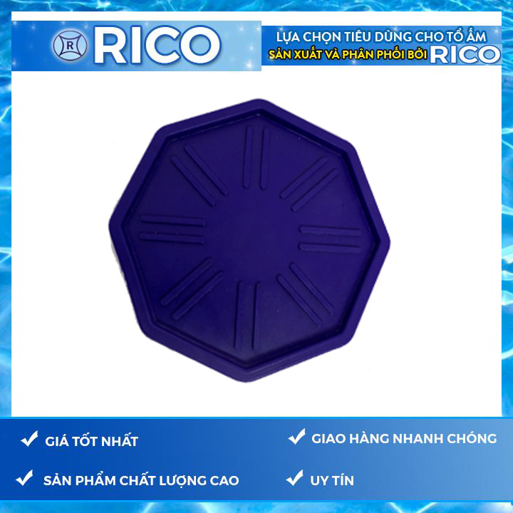Đế lót ly nhựa dẻo Rico Bát Giác